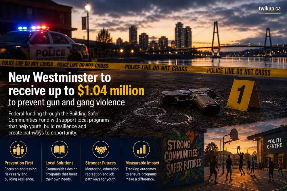 New Westminster Receives $1.04M for Youth-Focused Gun Violence Prevention