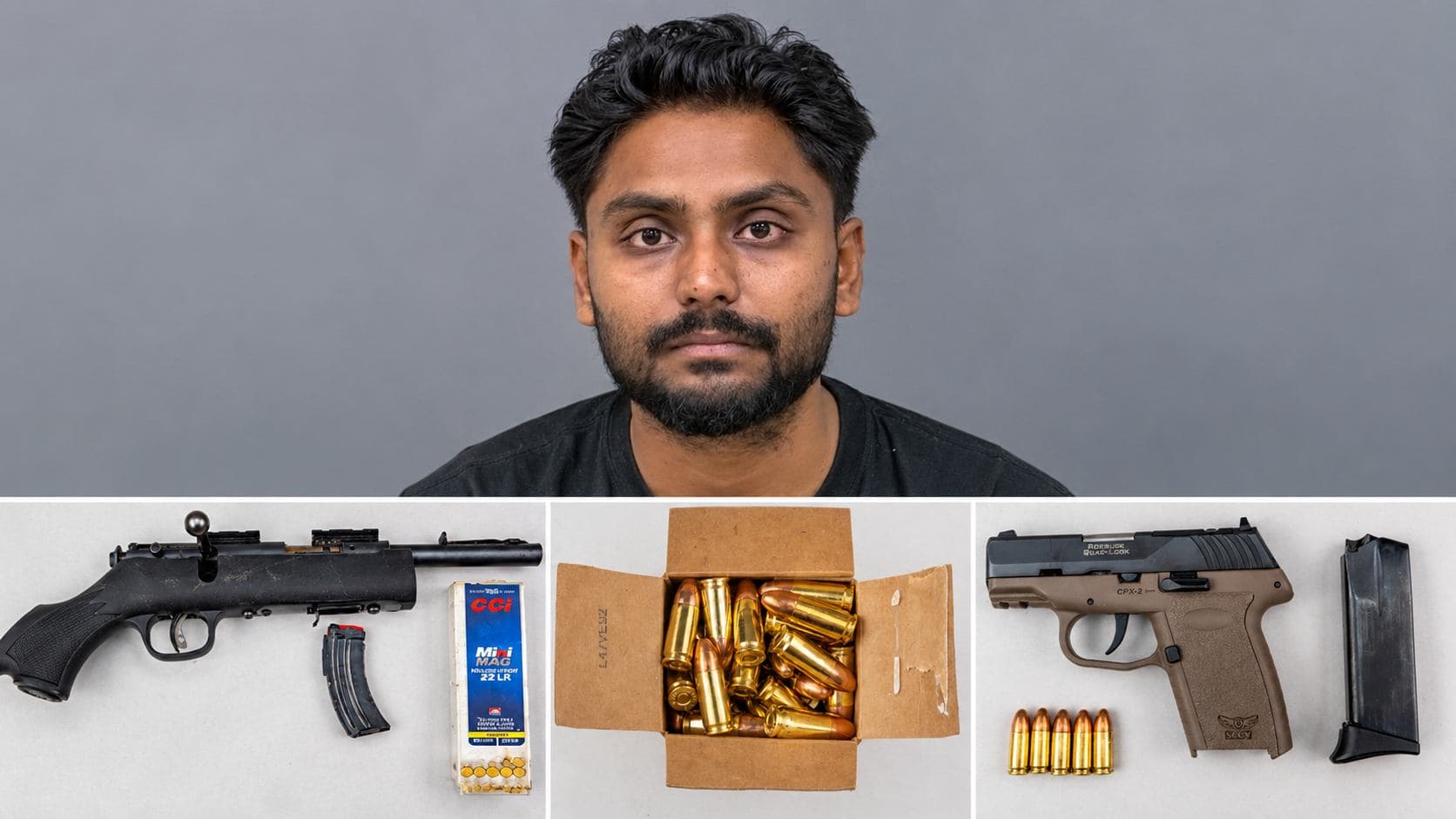 Brampton Traffic Stop Leads to Three Illegal Firearms Seized — Ontario Man Now Faces 14 Charges