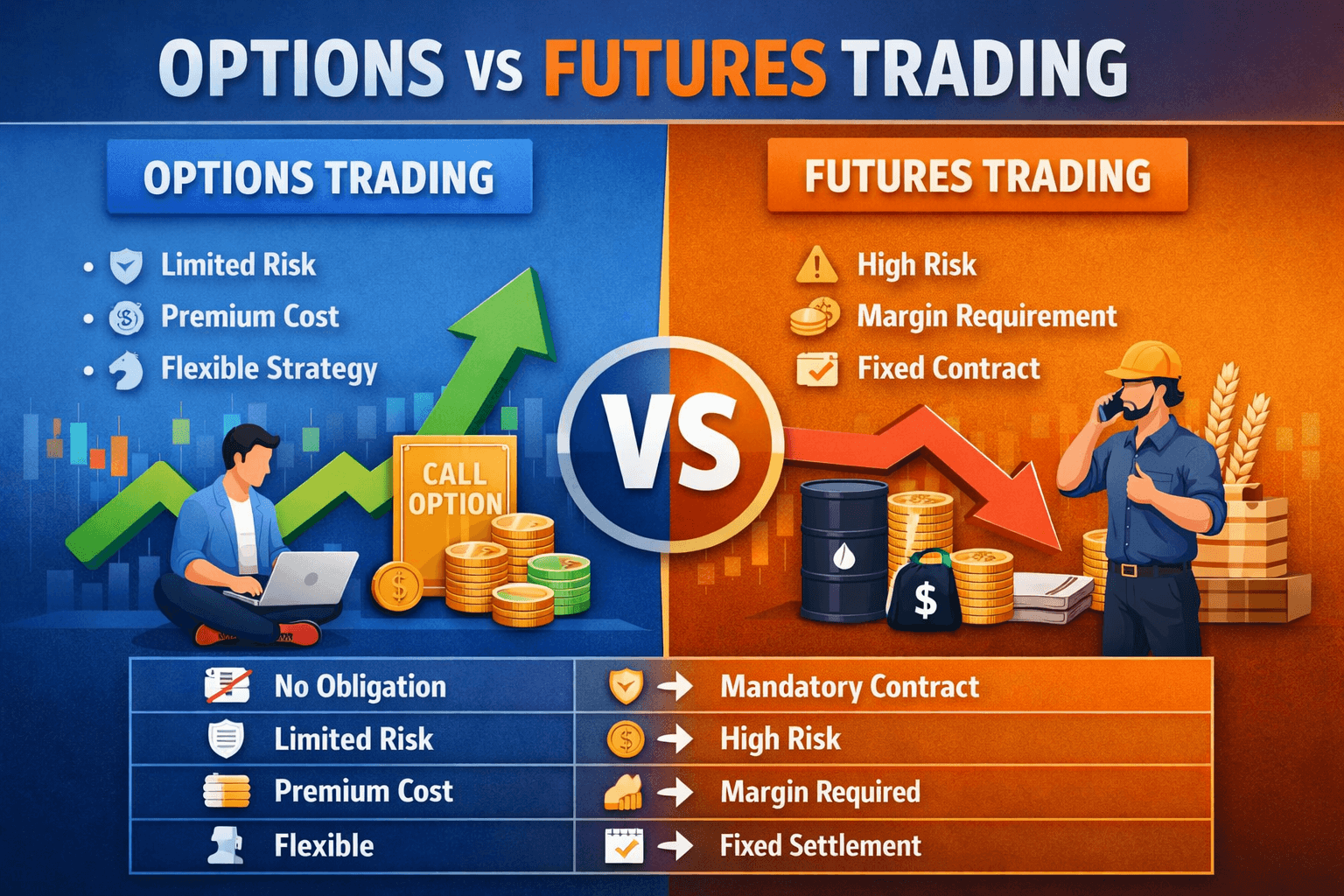 Options vs Futures Trading: Key Differences Explained