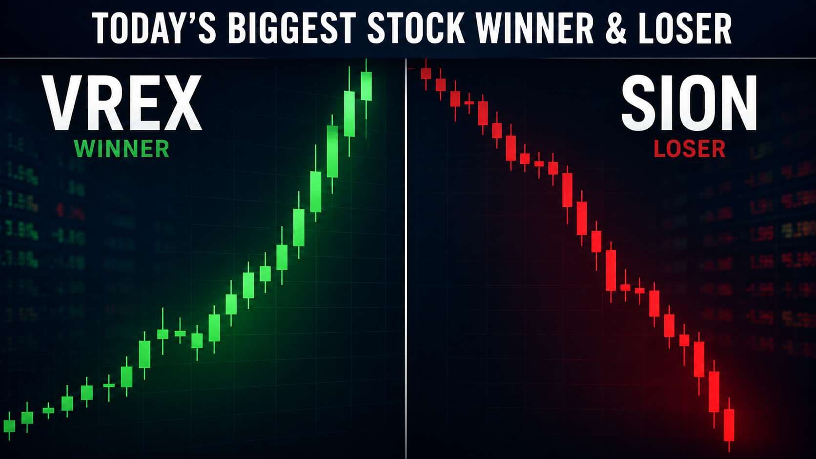 Today’s Biggest Stock Winners and Losers: VREX Soars, SION Crashes