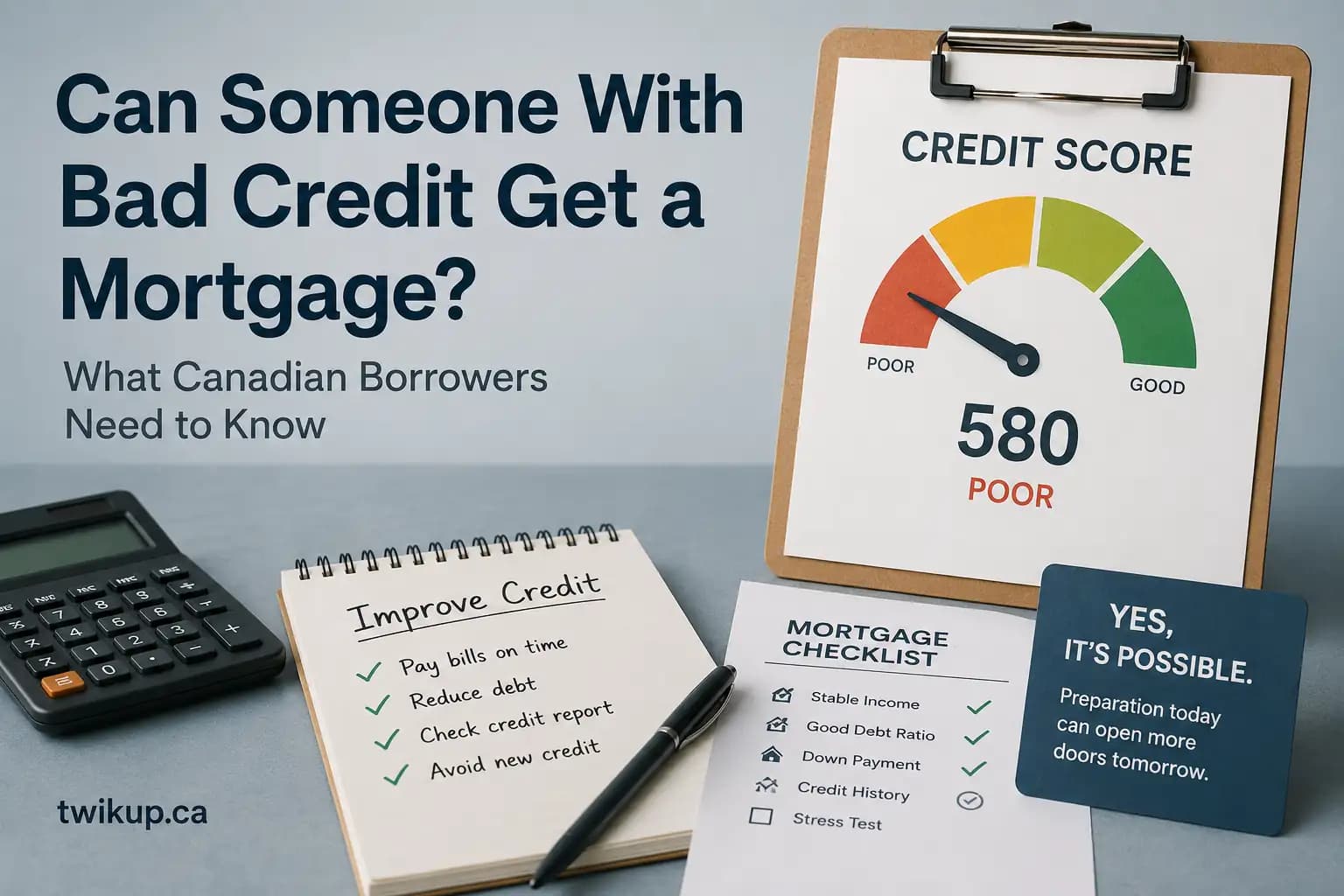 Can Someone With Bad Credit Get a Mortgage in Canada?