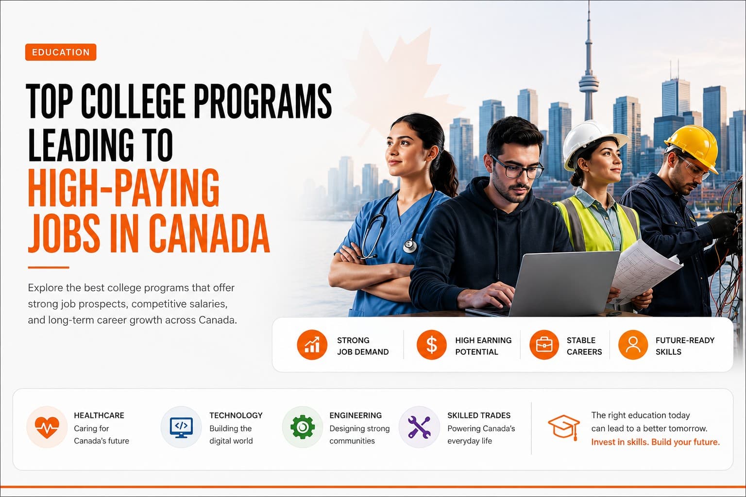 Top College Programs Leading to High-Paying Jobs in Canada