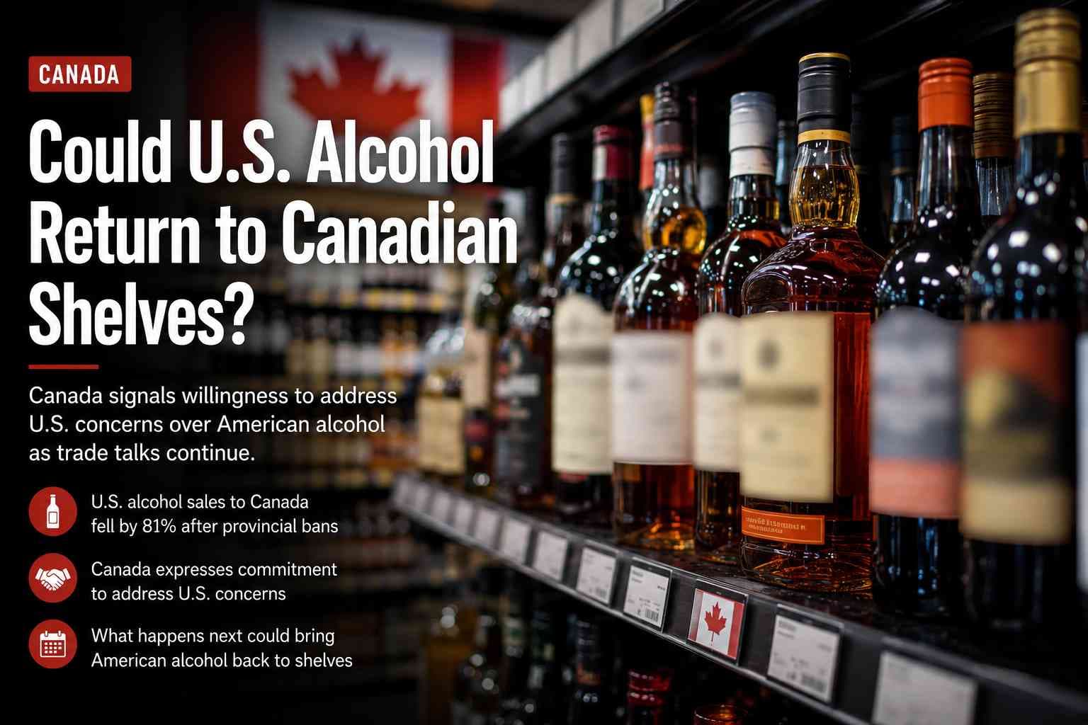 Could U.S. Alcohol Return to Canadian Shelves? Canada Signals Movement in Trade Fight